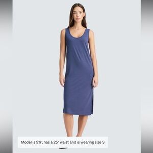 Unbound Merino travel dress, Sail Blue, size XS